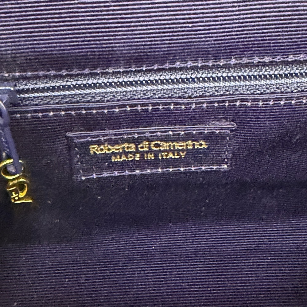 Vintage Roberta di Camerino Bag Purse Purple Velvet Rare Design Color & Style - Picture 12 of 15